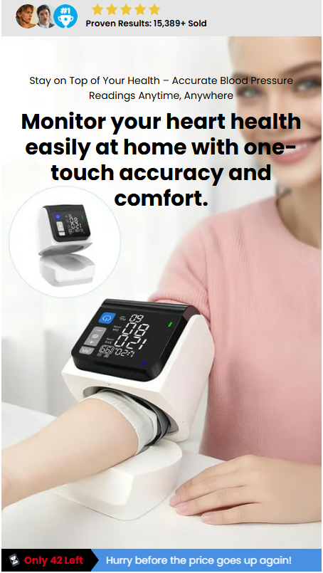 Monitor your heart health easily at home with one-touch accuracy and comfort.