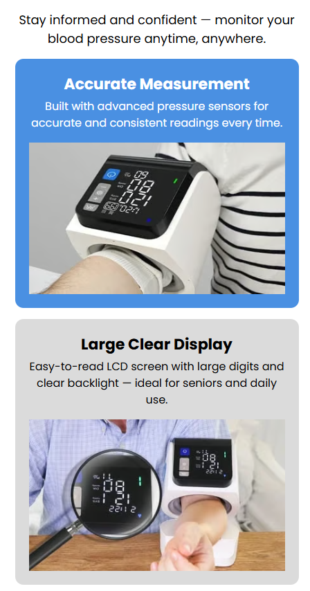 Monitor your heart health easily at home with one-touch accuracy and comfort.